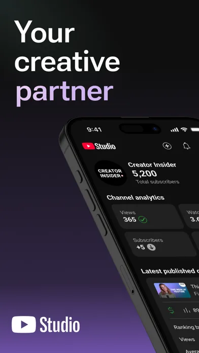 لقطة 1 من YouTube Studio