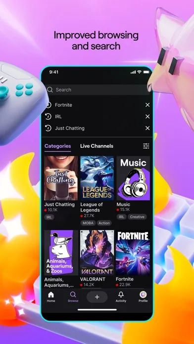 لقطة 3 من Twitch: Live Streaming
